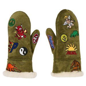 (L/XL) palace X Ugg sheepskin mitten OLIVE